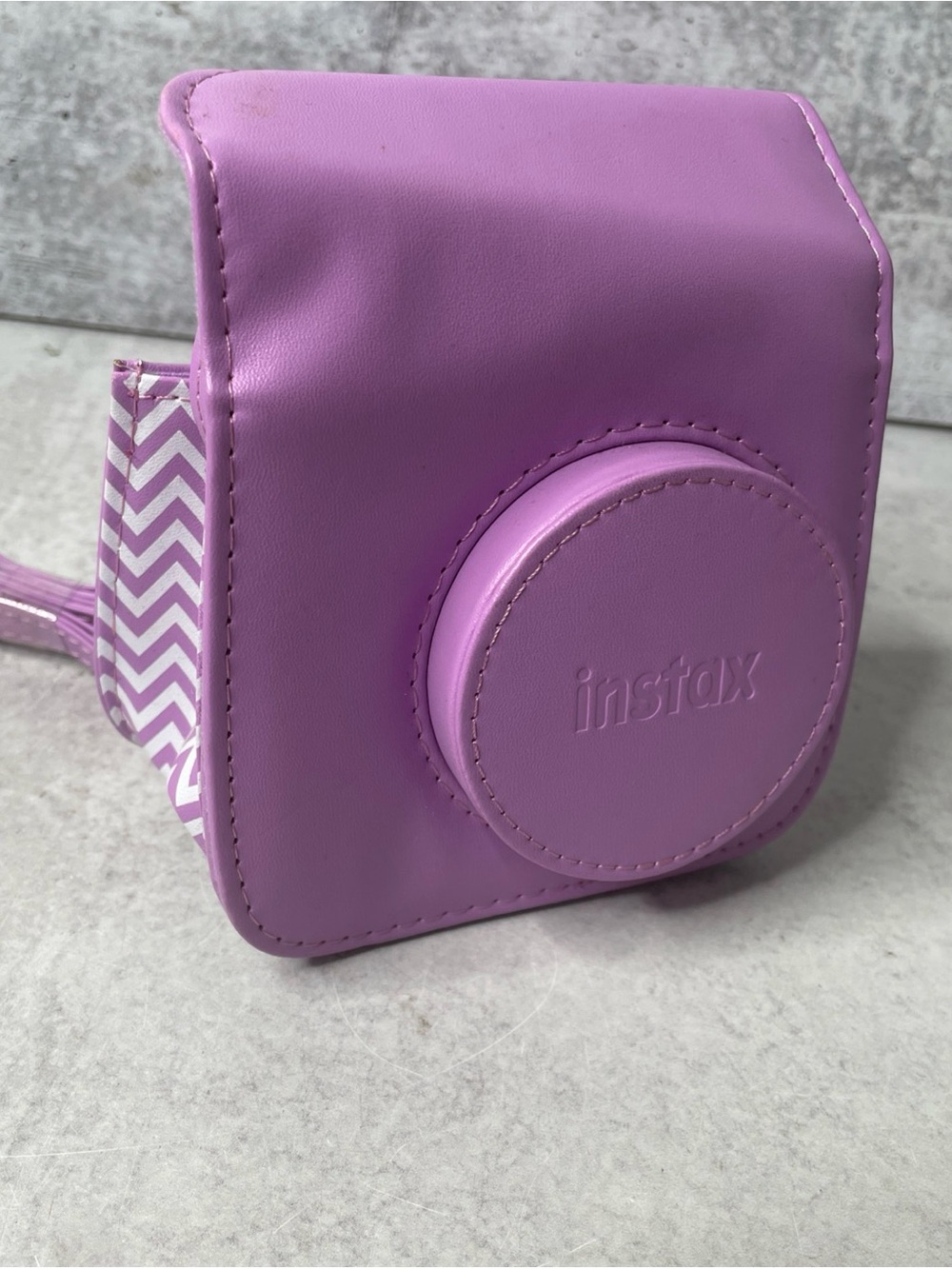 instax Purple Synthetic Leather Camera Case With Strap for Camera Cases/Covers